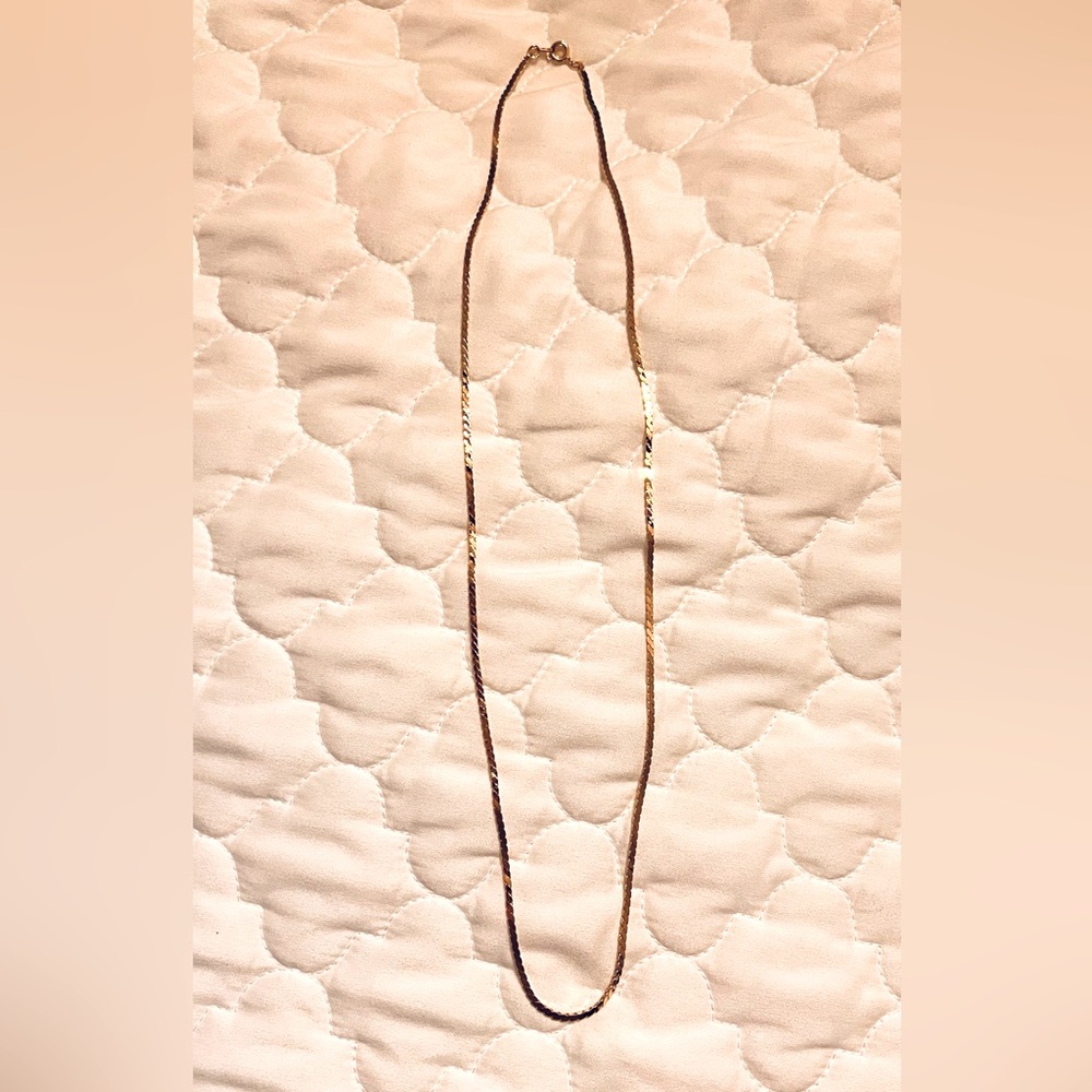 Gold Toned Chain Necklace 22”